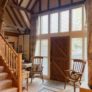 Entrance hall full height shutters winchester Hampshire