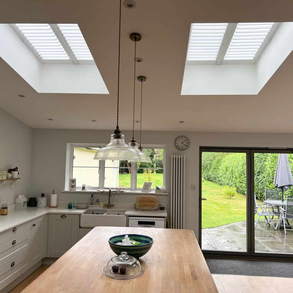 Kitchen Skylight shutters Lymington Hampshire