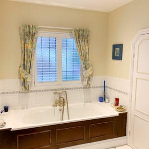 full height shutters to bathroom in Basingstoke Hampshire