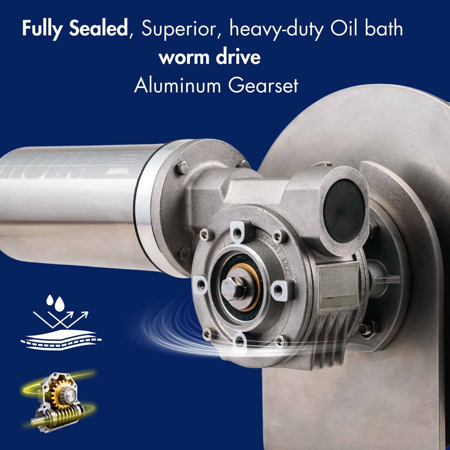 DFF 08 Worm Drive Aluminum Gearset