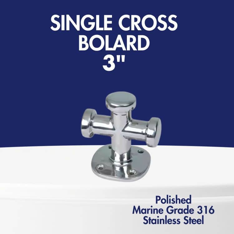 3in Single Cross Bollard