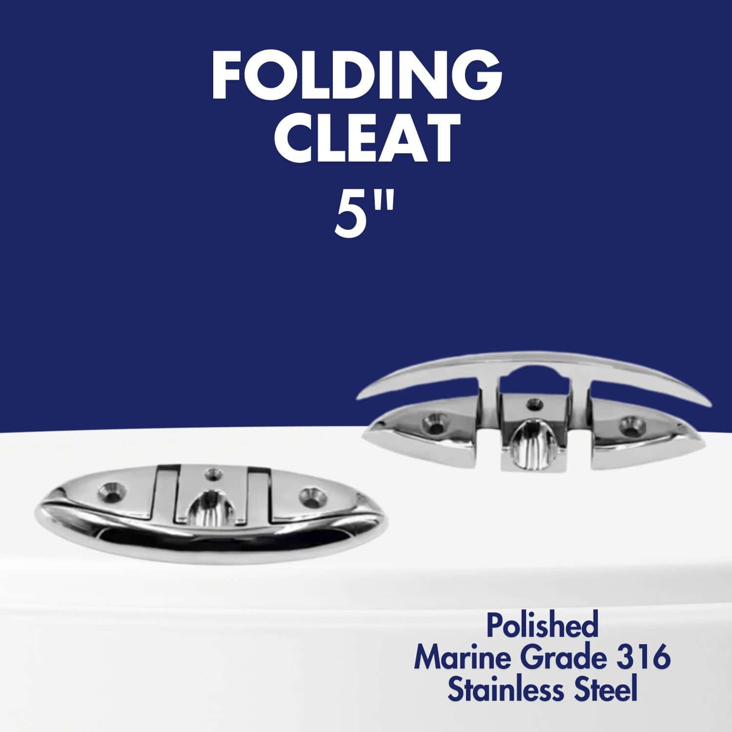 5in Folding Boat Cleat