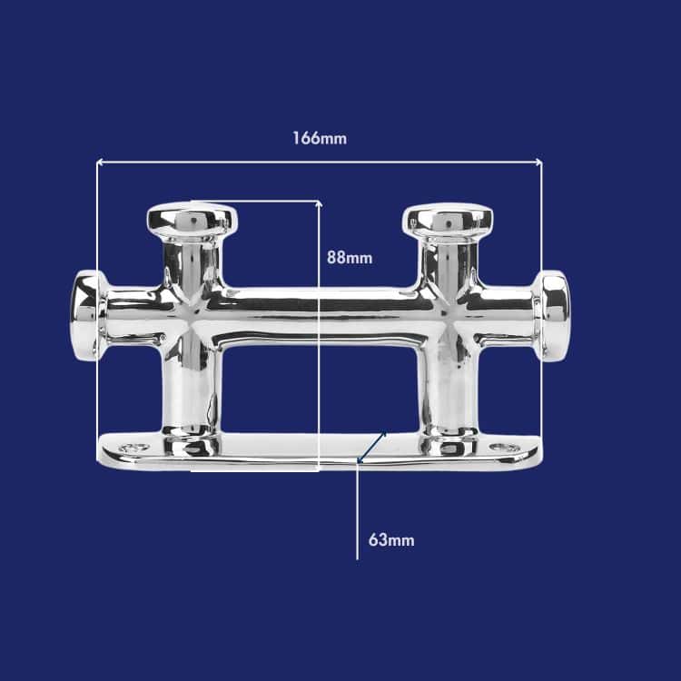 6in Double Cross Bollard