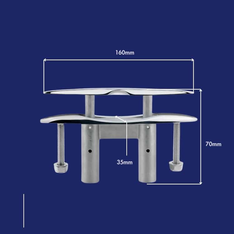 6in Flush Mount Boat Cleat
