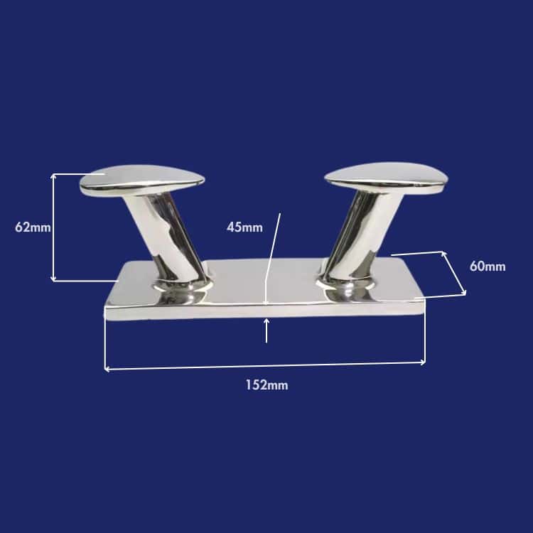 6in Horn Bollard 2 Pack