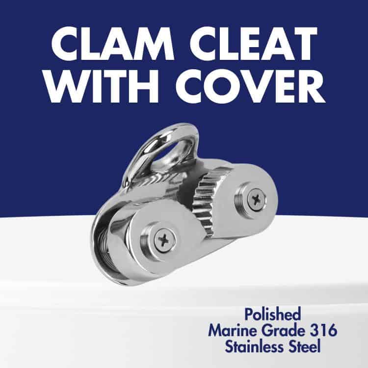 Clam Cleat with Cover 68mm