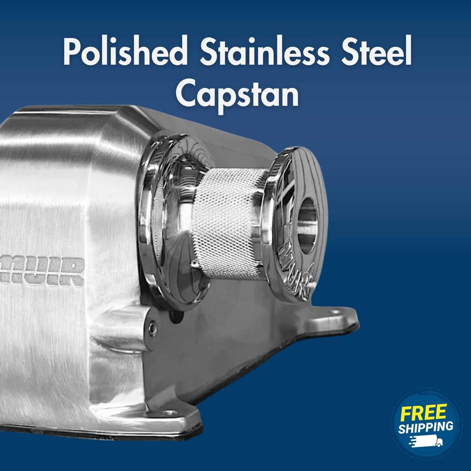 Stainless steel HR1200 capstan for marine windlasses, durable and corrosion-resistant.