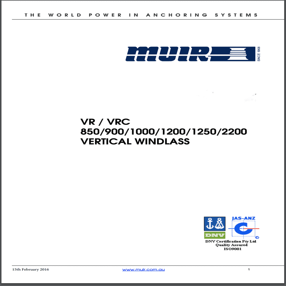 installation/operation booklet