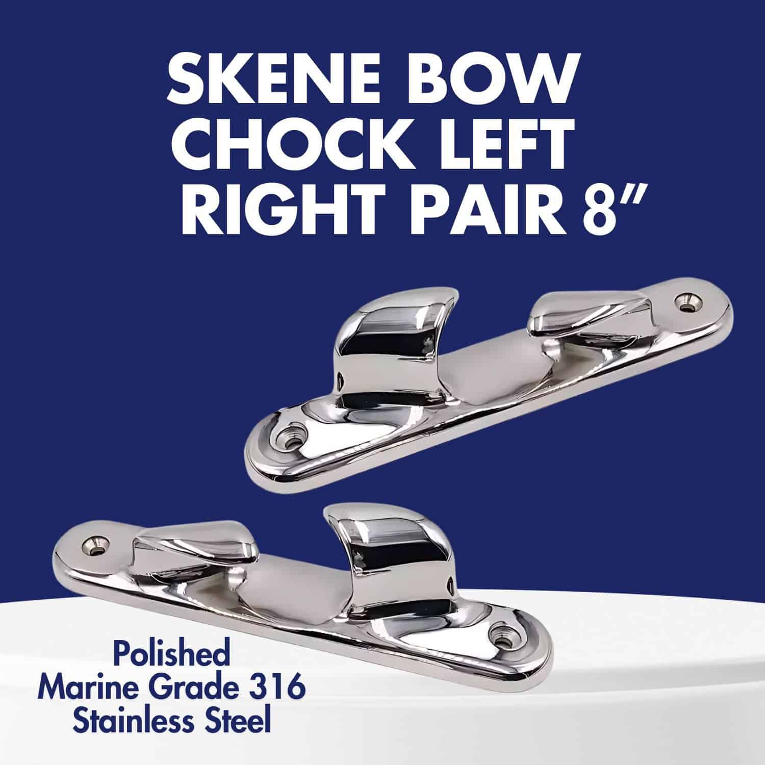 Skene Bow Chock Pair 8in
