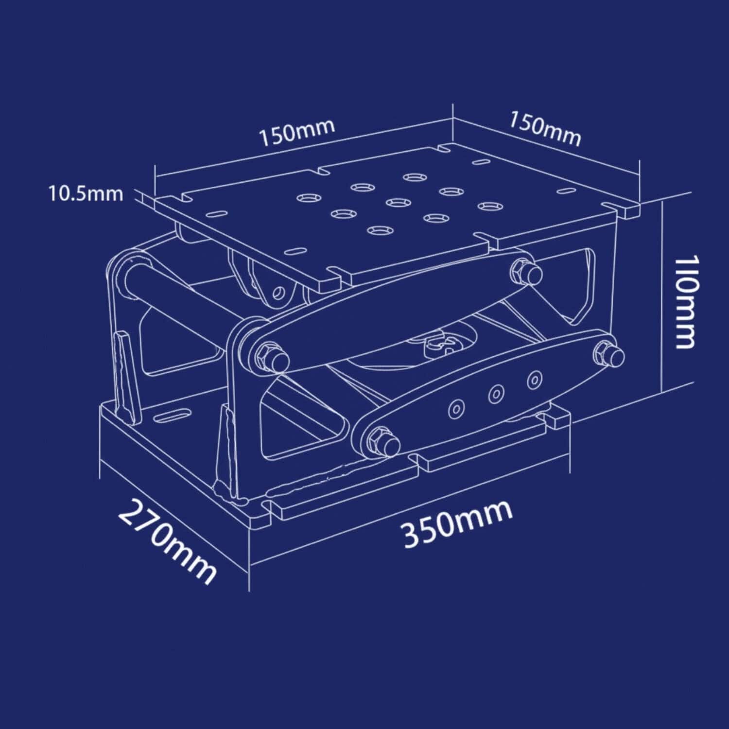 Adjustable Shock Mitigation Boat Seat Base for Marine Comfort.