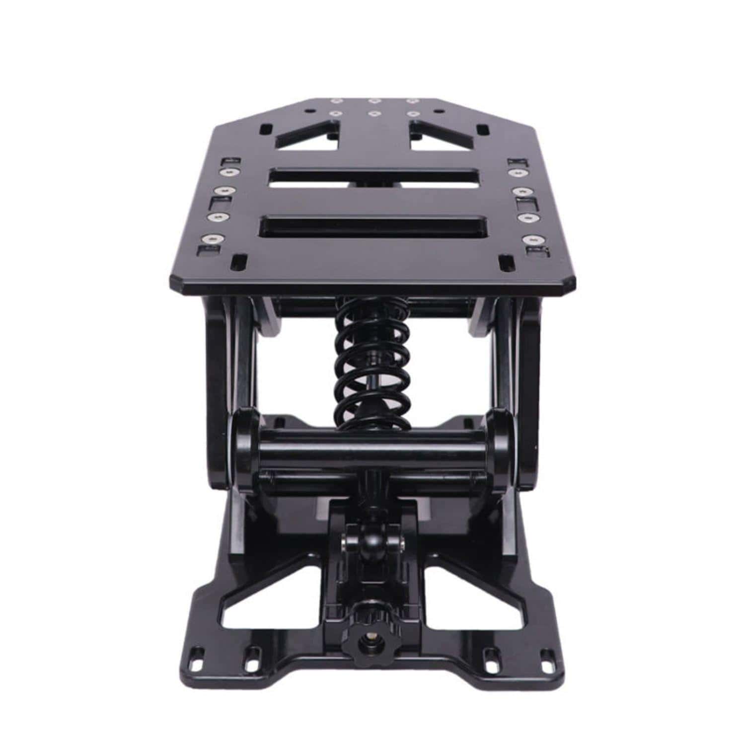Adjustable 390mm Black Boat Seat Suspension Base for Comfort and Stability.
