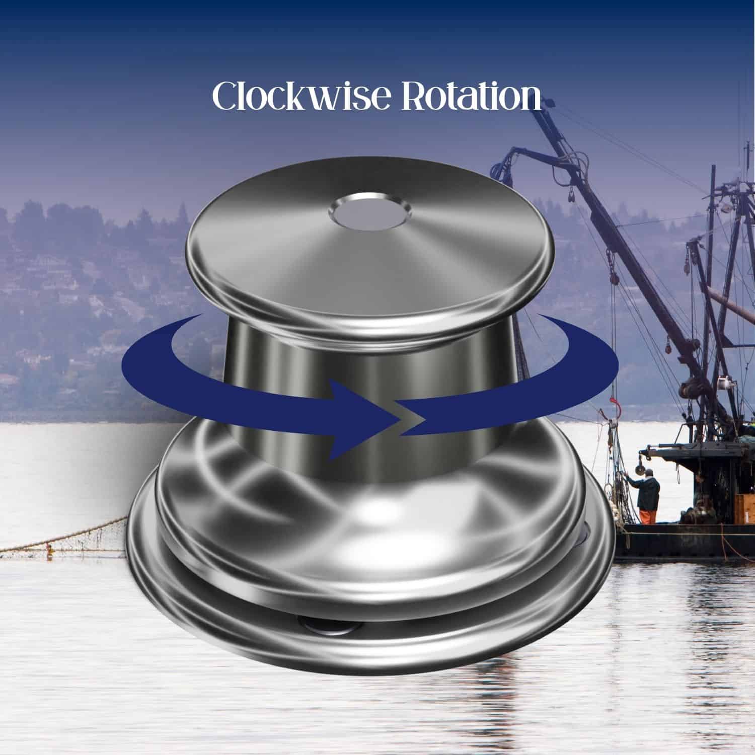 High-quality VC 500 windlass with clockwise rotation for reliable boat anchoring. Durable marine equ.