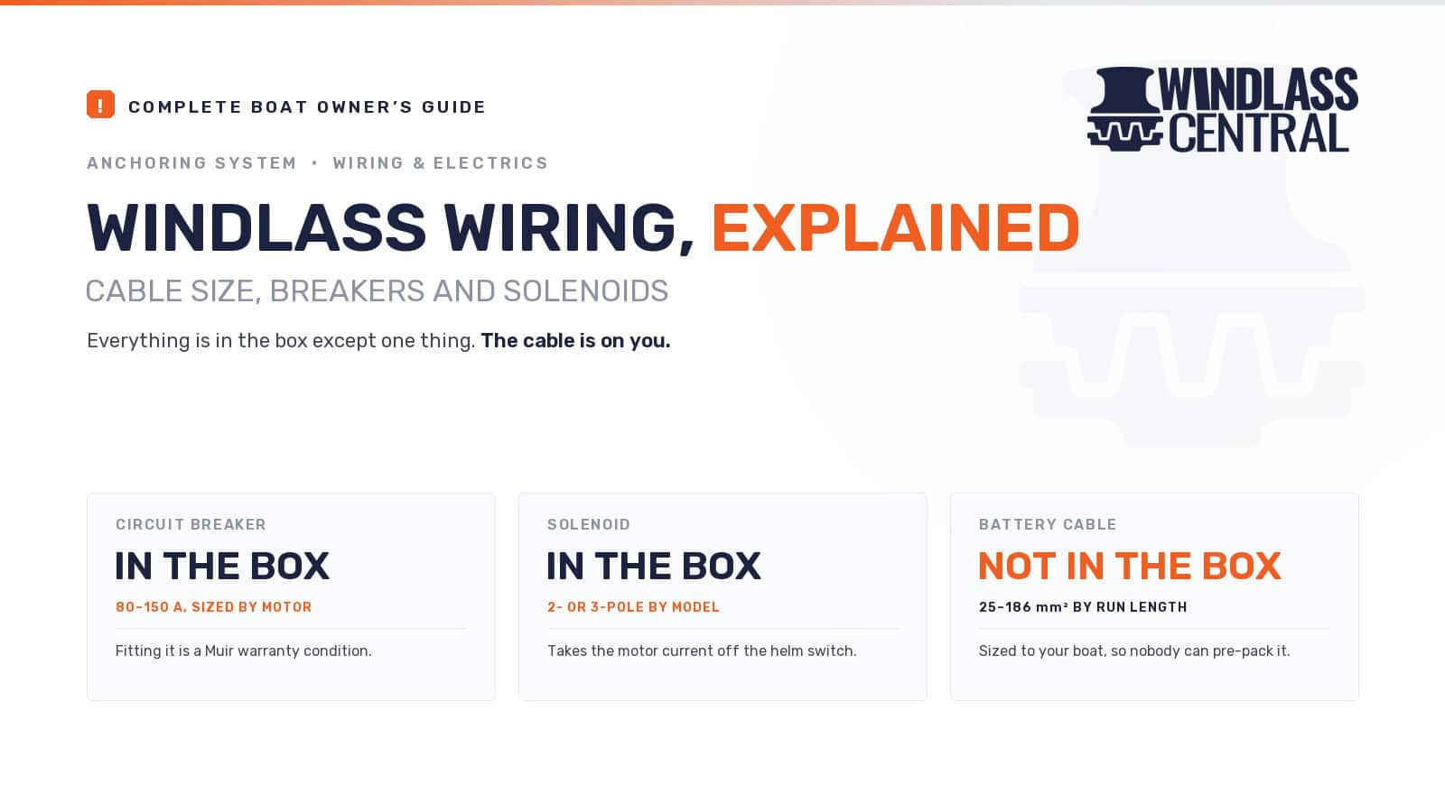 Windlass Wiring Guide