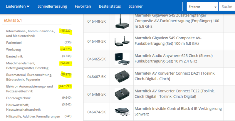 simple system Suche