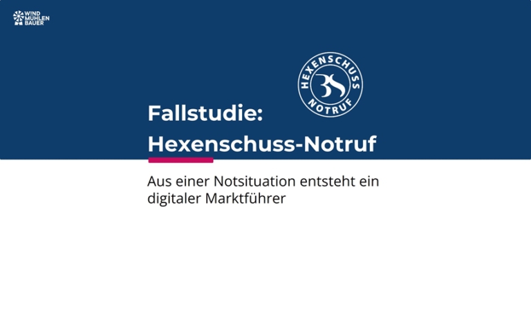 Fallstudie Hexenschuss-Notruf – Aus einer Notsituation entsteht ein digitaler Marktführer