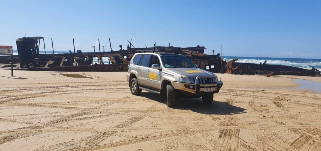 Vehicle at Fraser Island Wrecks