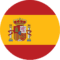 Spanish flag with national coat of arms for World Cup event.