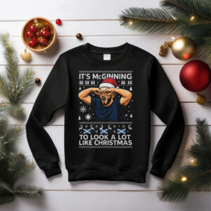 It's McGinning To Look A Lot Like Christmas Hat red Shirt