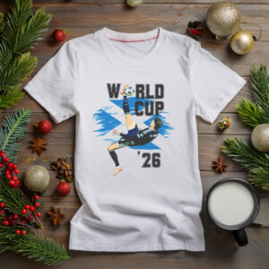 Scotland World Cup – McTominay Bicycle Kick Football T-Shirt