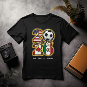USA Canada Mexico Soccer Graphic Tee