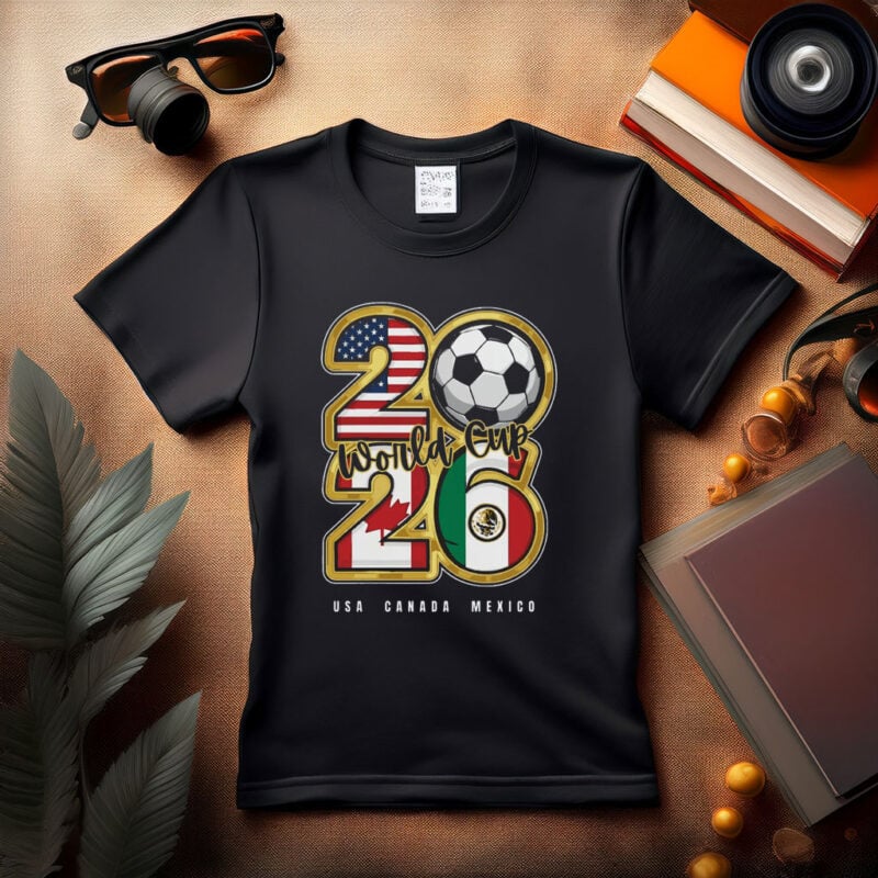 USA Canada Mexico Soccer Graphic Tee