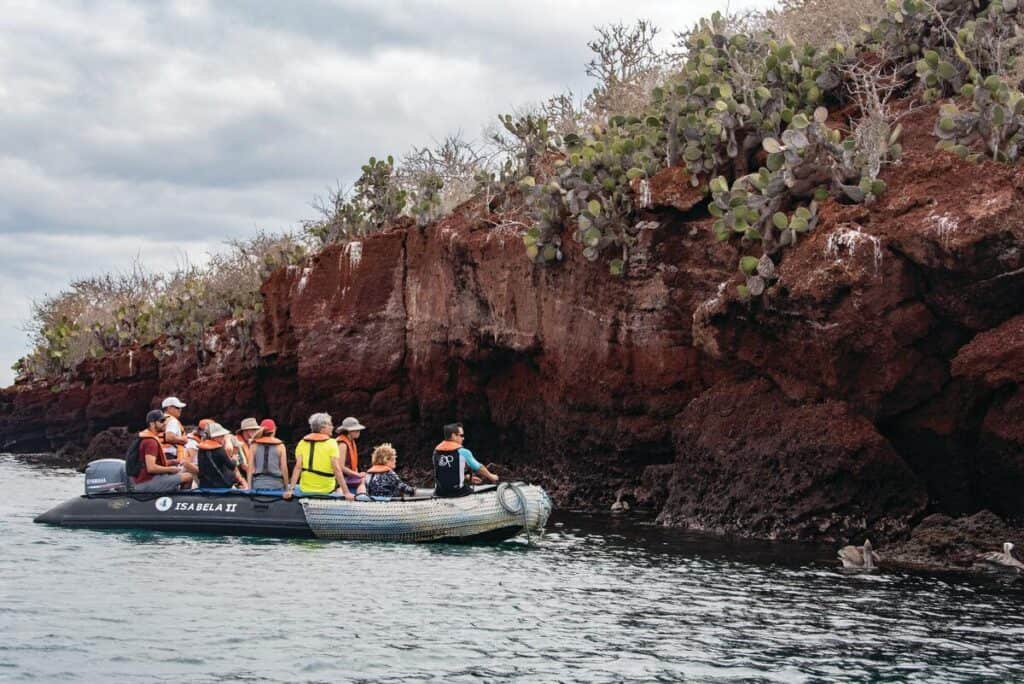 Zodiac shore excursion on a Tauck Small Ship Cruise. All shore excursions are included.