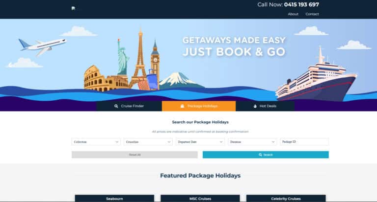 Worldlee Journeys Cruiseco website. A great tool for finding the perfect cruise for your travel bucket list.