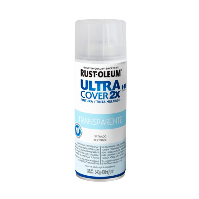 Rust-Oleum Ultra Cover 2X Pintura Multiuso Plástico, Pintura Translucida para Proyectos de Decoración.