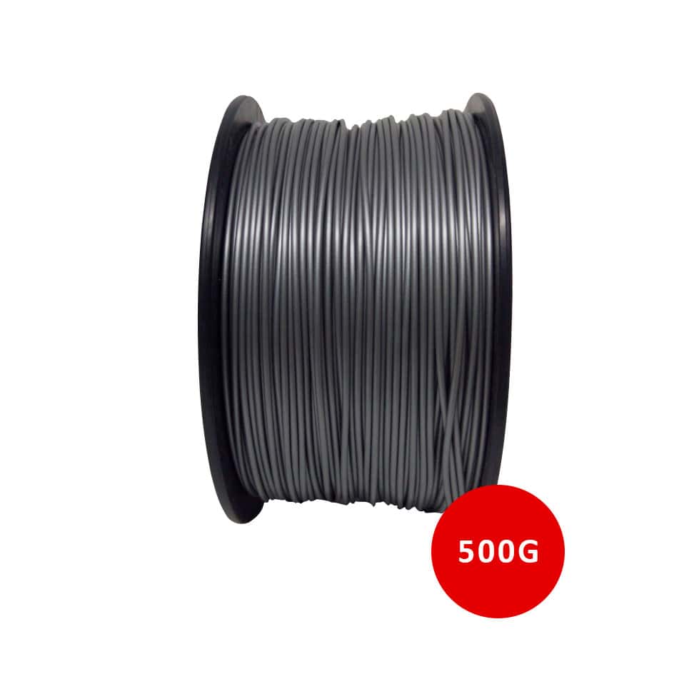 Filament de impresión 3D en color gris, 500g, para impresoras 3D, plástico de alta calidad, resistencia y durabilidad, compatible con diferentes modelos de impresoras 3D, fabricación argentina.