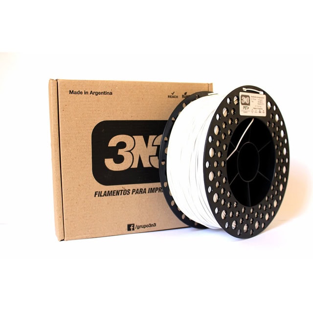 Filamentos para impresoras 3D, PLA blanco, 3D Casa Bureu Plásticos, filamentos de alta calidad para impresión 3D en Argentina.