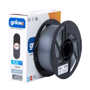 FILAMENTO GRILON3 PLA 850 GRIS PLATA X 1KG