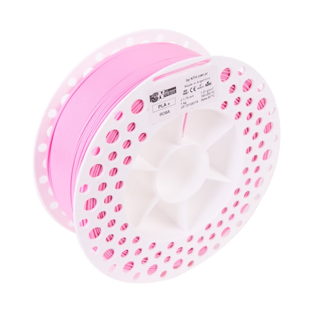 Filamento de impresión 3D PLA rosa para impresión en plástico, ideal para proyectos creativos y reparación de piezas con calidad y precisión en 3D Casa Bureu.