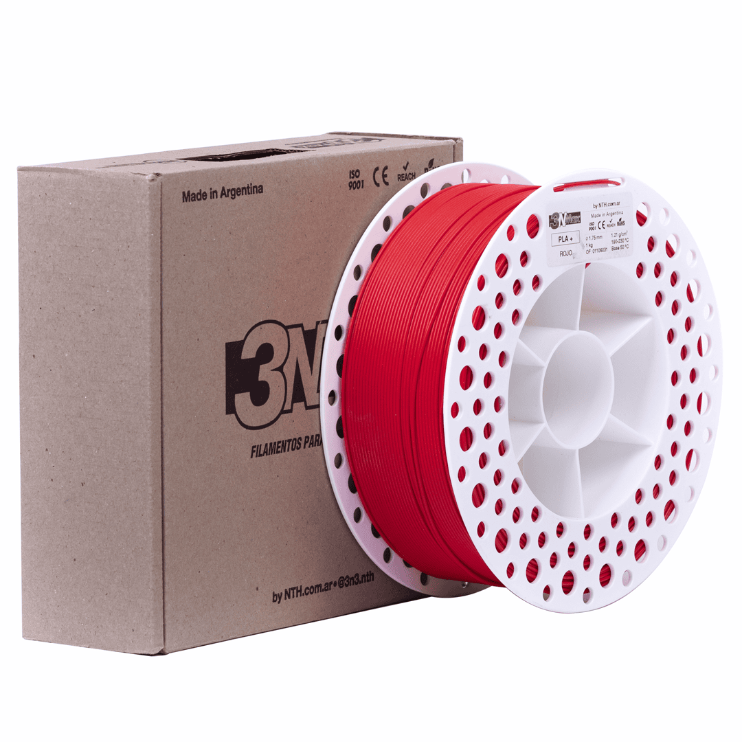 3NMAX PLA + ROJO 1.75MM X 1KG