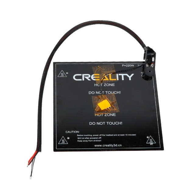 Cama de impresión 3D de alta calidad para Creality, resistente y duradera, compatible con modelos de impresoras 3D. Ideal para proyectos de prototipado y fabricación digital.