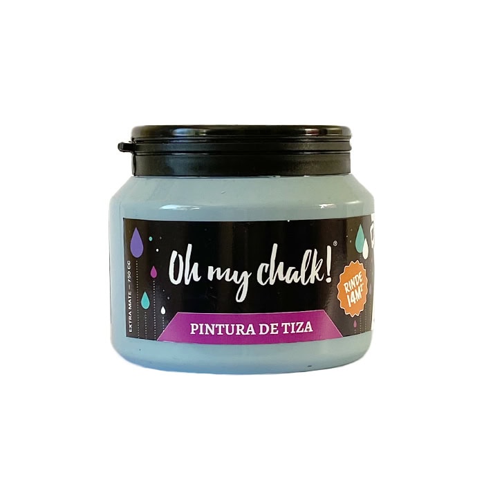 Pintura de tiza Oh My Chalk en envase de 750 g, ideal para pintado sobre superficies variadas, con secado rápido y acabado de alta calidad, perfecta para proyectos de decoración y manualidades.