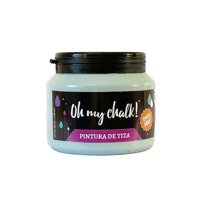 Pintura de tiza Oh my chalk de 125ml, ideal para proyectos de manualidades y decoración en superficies diversas, con acabado mate y fácil de usar.