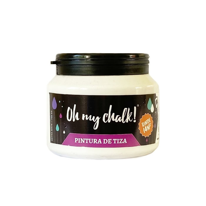 Pintura de tiza para paredes, pintura chalk paint, pintura decorativa para muebles, pintura de tiza OMG my chalk, protección y acabado duradero, ideal para renovar espacios, calidad profesional, variedad de colores, esmalte en polvo, acabado mate y vintage, pintura en recipiente de plástico, productos de 3D Casa Bureu Plásticos, pintura para bricolaje y decoración, fácil aplicación para proyectos DIY, precios competitivos en el mercado argentino.