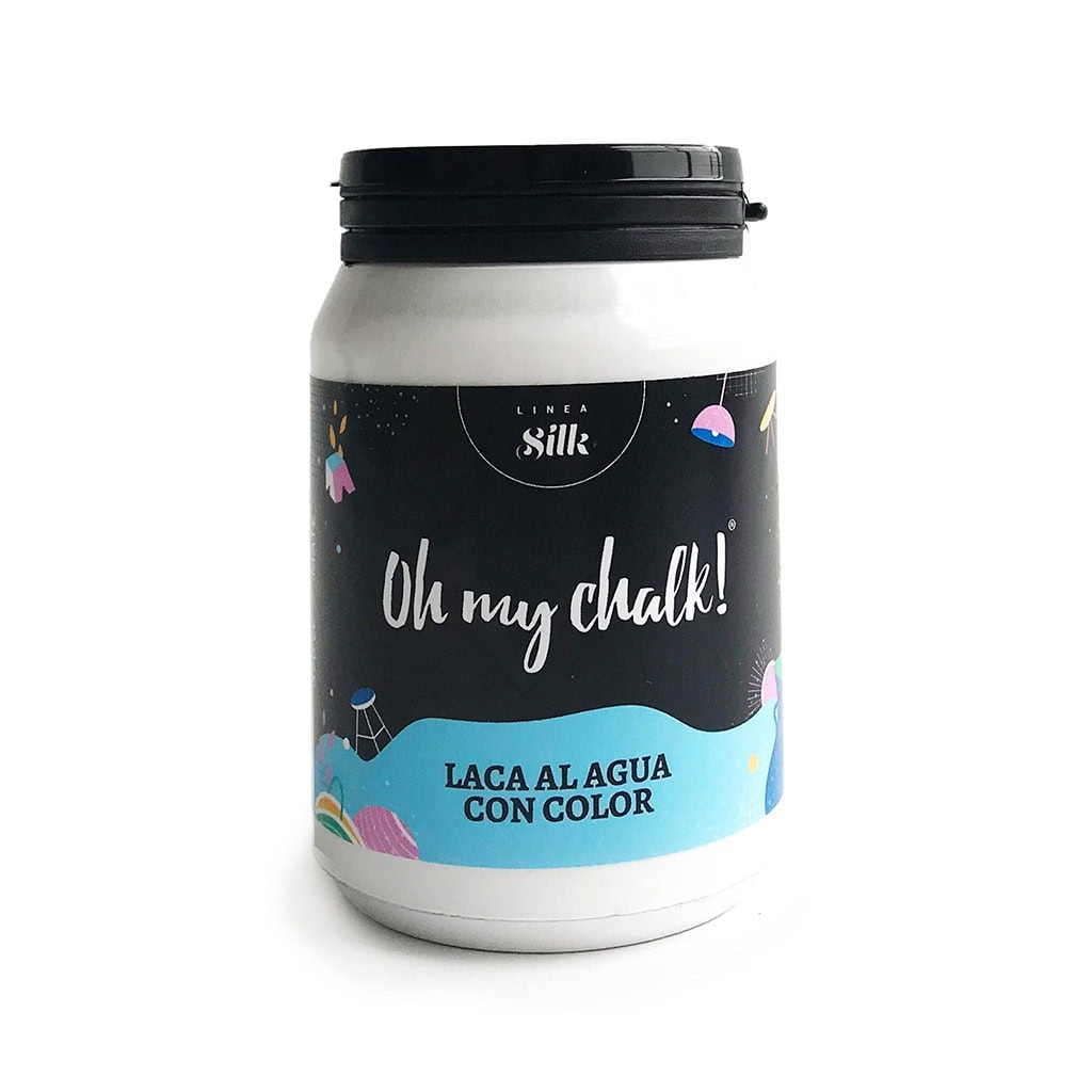 Laca al agua con color Oh my chalk! para proyectos creativos y decorativos, ideal para pintar y personalizar superficies con acabado vibrante y duradero.