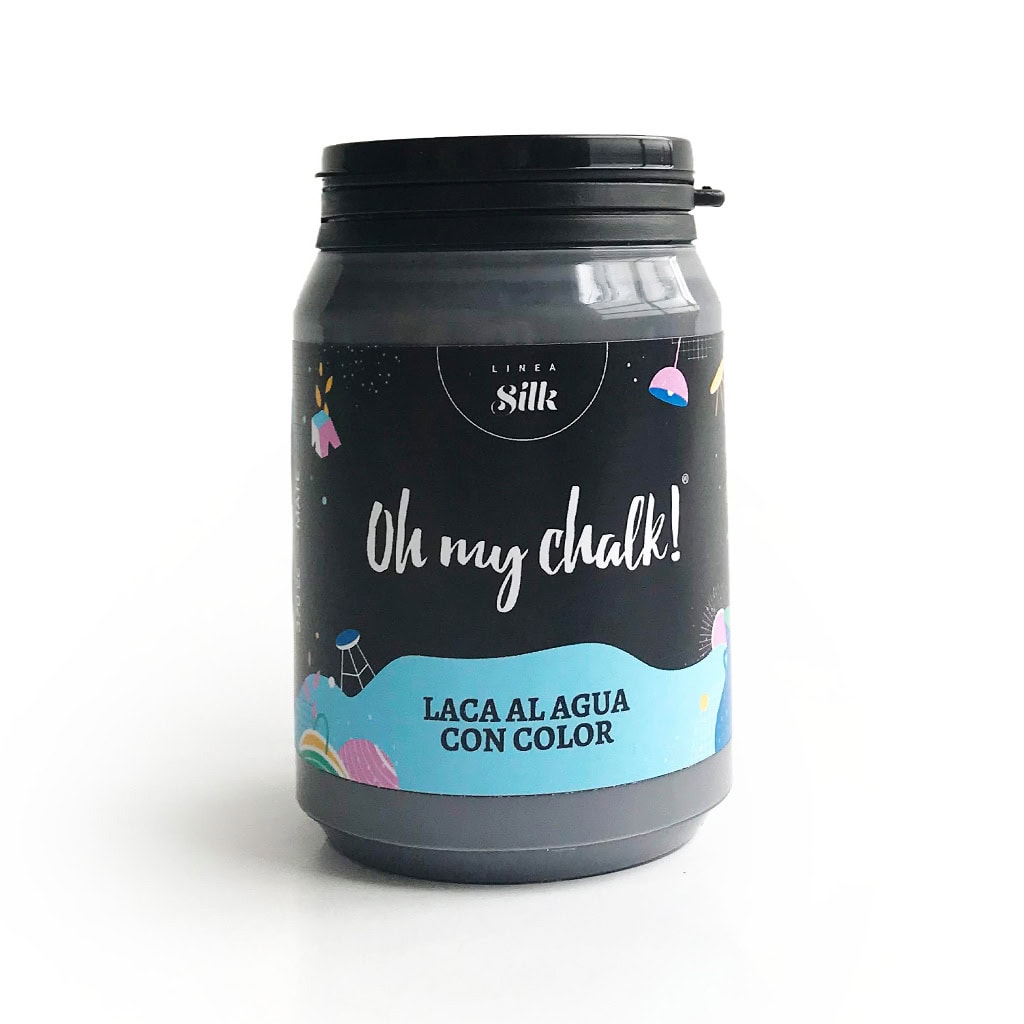 Laca al agua con color Oh my chalk! para pinturas y manualidades, envase de 500 ml, acabado mate y duradero, ideal para proyectos creativos, excelente adherencia y colores vibrantes.