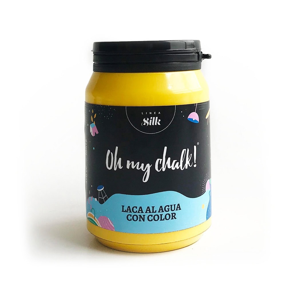 Lata de pintura al agua con color para manualidades, resistente y de alta calidad, ideal para proyectos artísticos y decorativos, fabricación en Argentina, línea Silk.