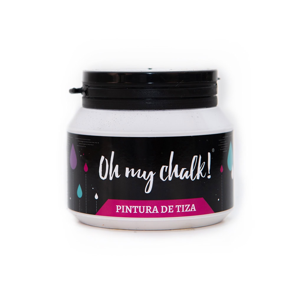 Lata de pintura de tiza para decoración y manualidades, ideal para crear efectos vintage y personalizados en muebles y superficies, disponible en 3D Casa Bureu Plásticos.