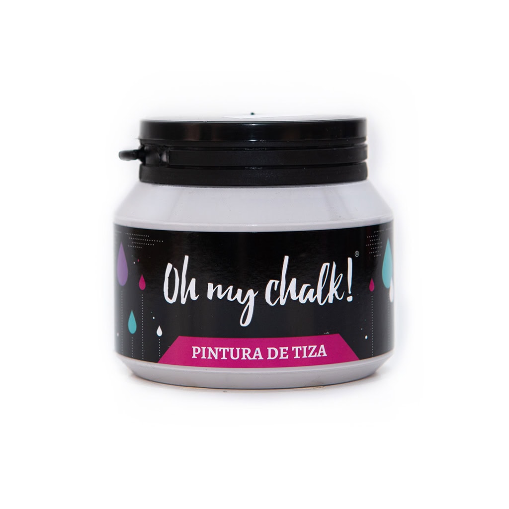 Pintura de tiza para proyectos de bricolaje y decoración en colores vibrantes y de fácil aplicación, ideal para personalizar superficies y muebles con un acabado mate especial.