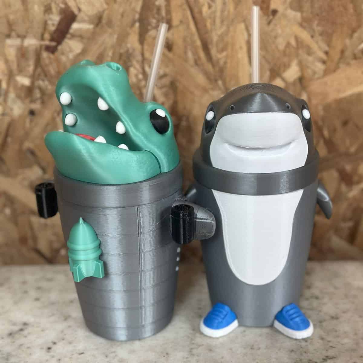 Tazas tumbler 3D con diseño de animales, relanzadas en polipropileno de alta calidad, ideales para bebés y niños, con personalización y acabados resistentes, perfectas para decoración y regalos.