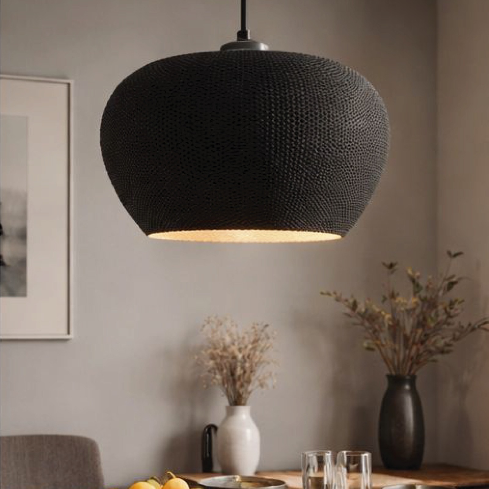 LAMPARA DE COLGAR GRANDE ESTILO 3D - Imagen 2