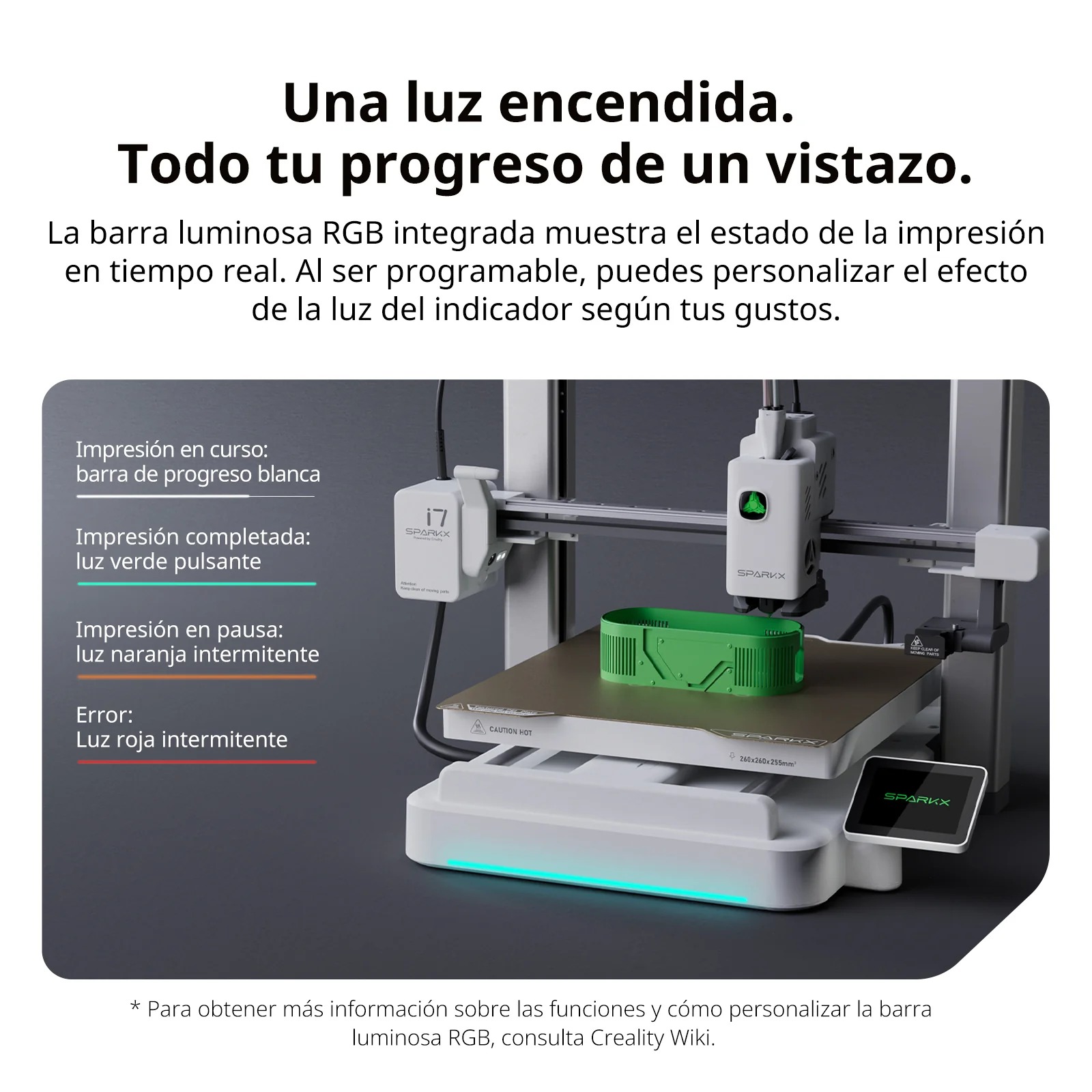 IMPRESORA 3D CREALITY SPARKX I7 MULTICOLOR - Imagen 4