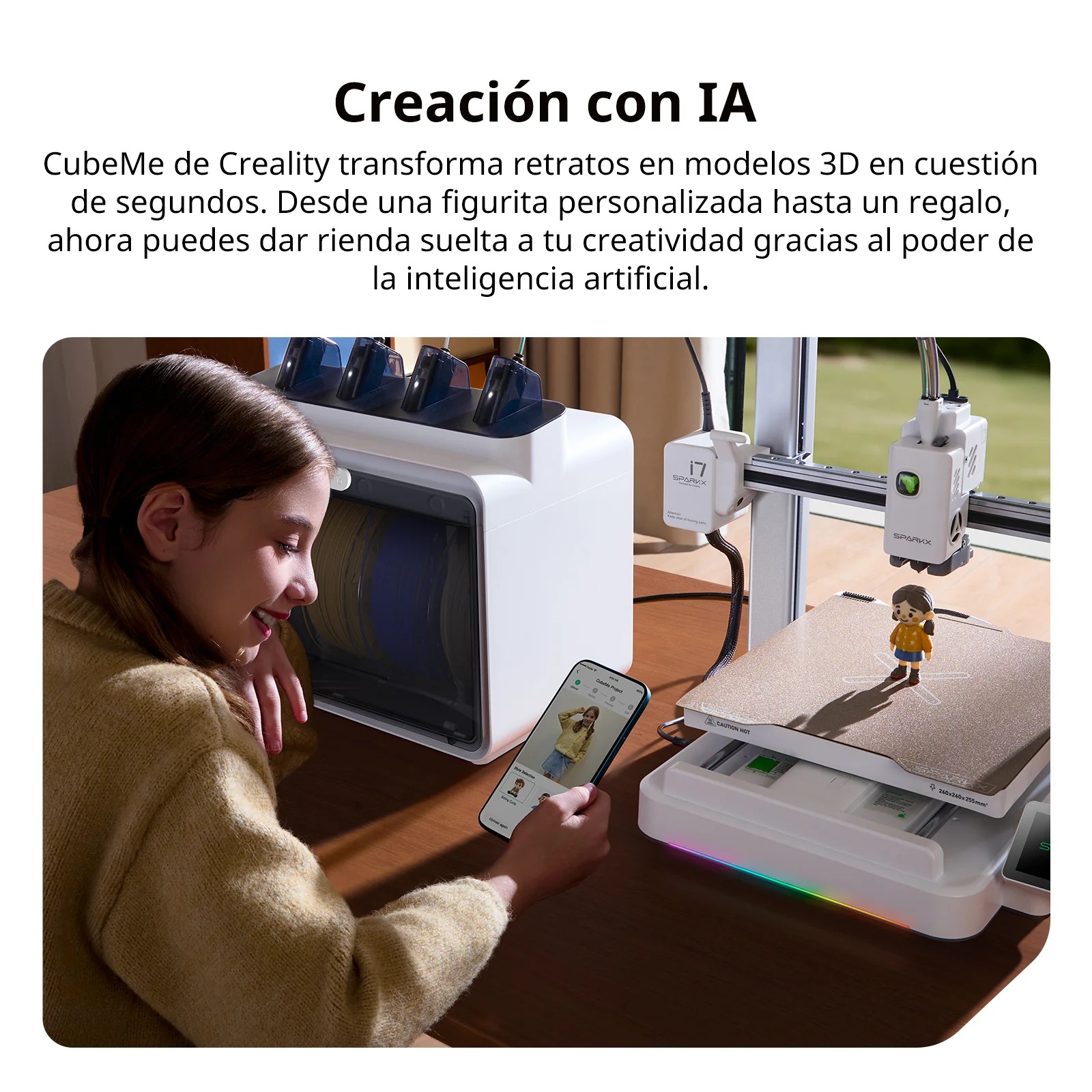 IMPRESORA 3D CREALITY SPARKX I7 MULTICOLOR - Imagen 2