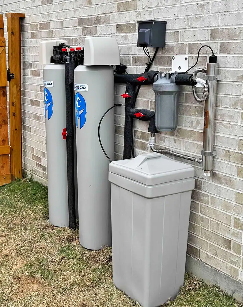 Professional-Plumbing-Service-Installing-Outdoor-Water-Softener-System