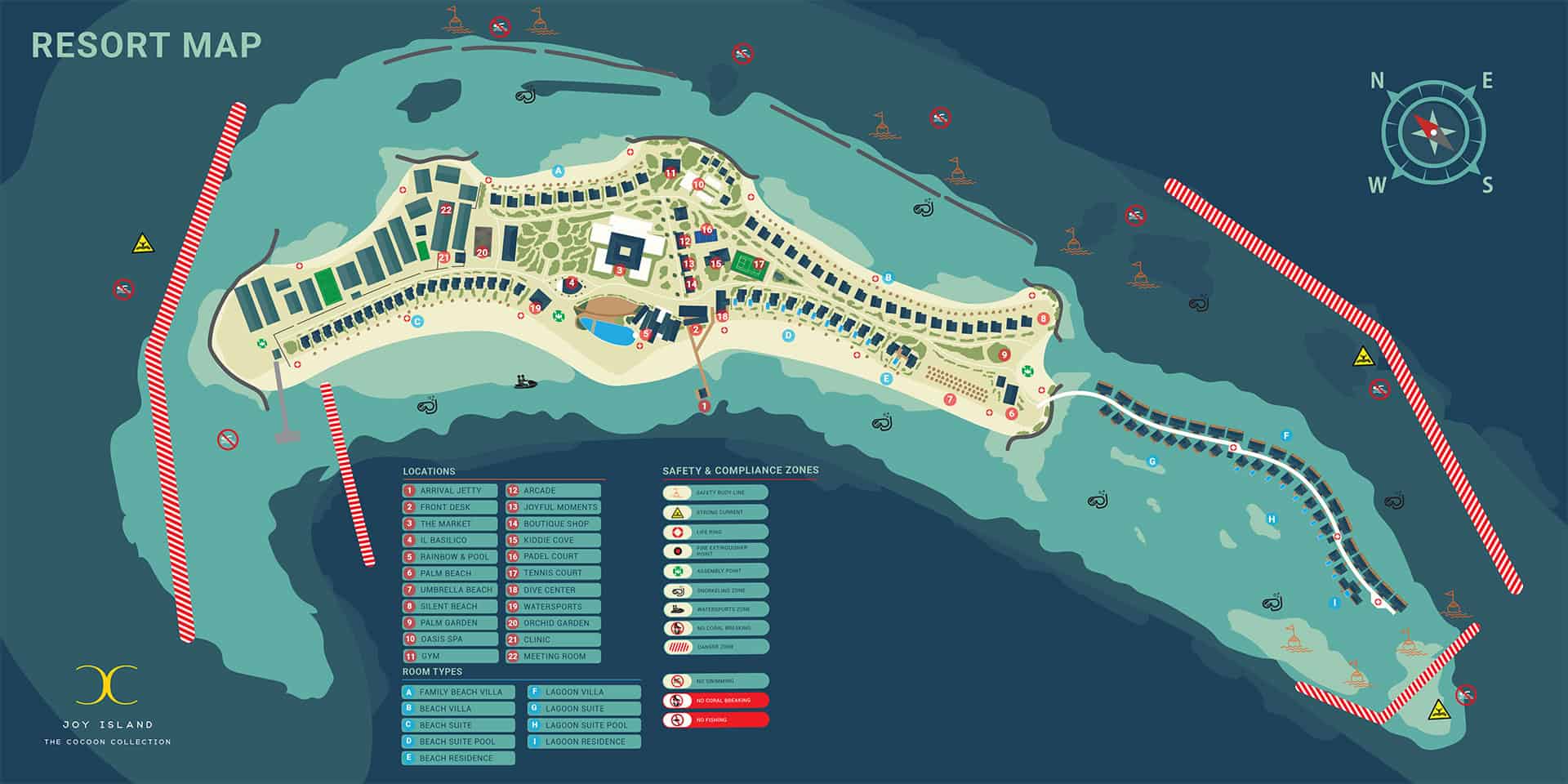 Joy Island Maldives_Resort Map