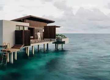 Overwater Sunset Pool Villa