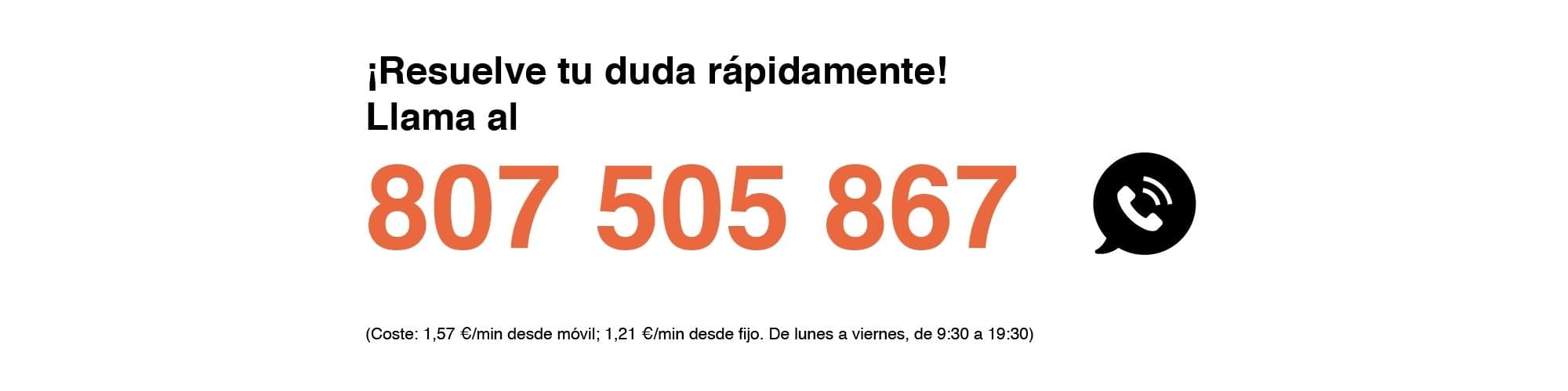 Resuelve tu duda rápidamente